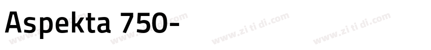 Aspekta 750字体转换